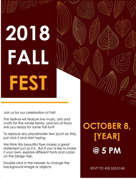 free poster templates for word.